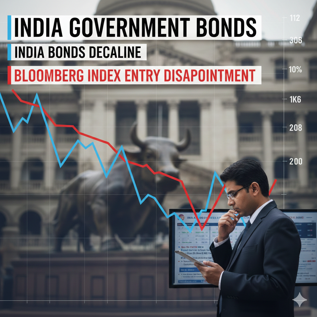 India Bonds Decline Following Bloomberg Index Entry Disappointment