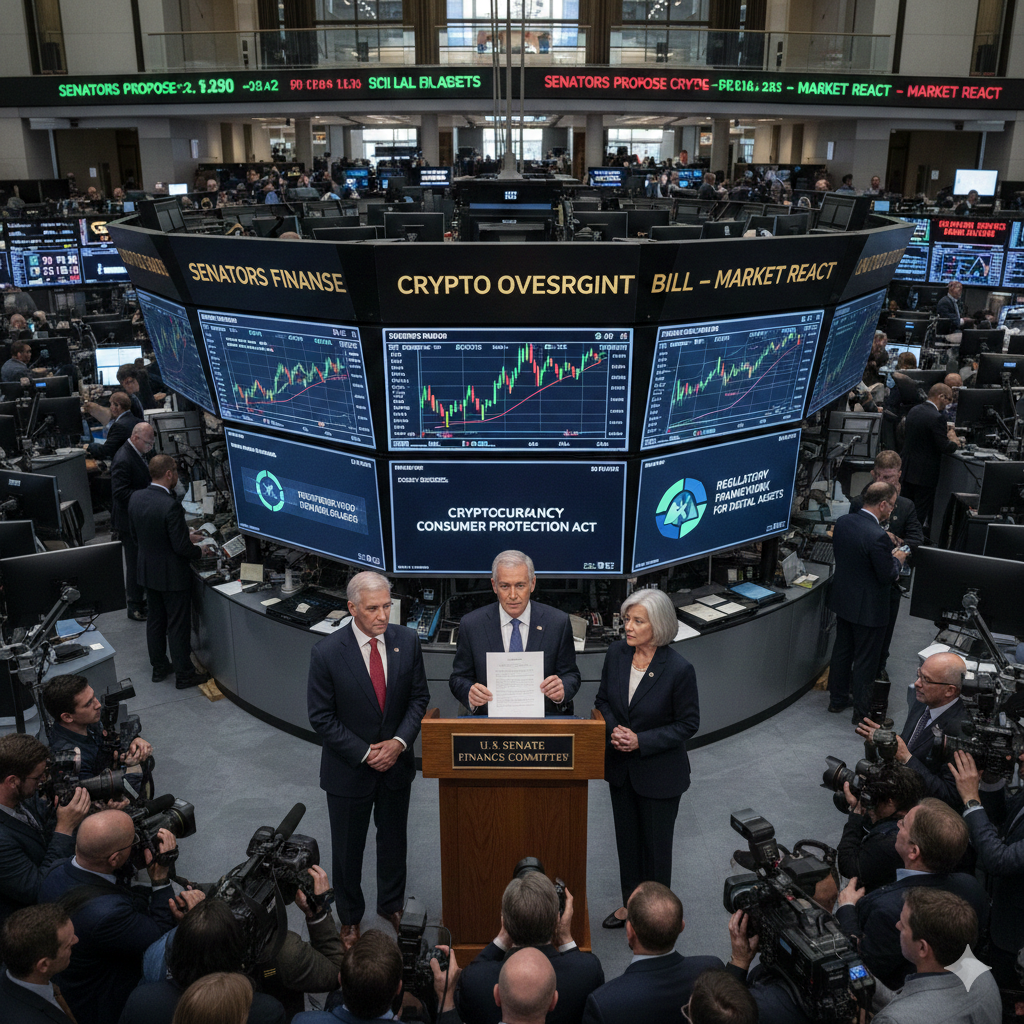 US Senators Introduce Bill to Establish Crypto Market Regulations