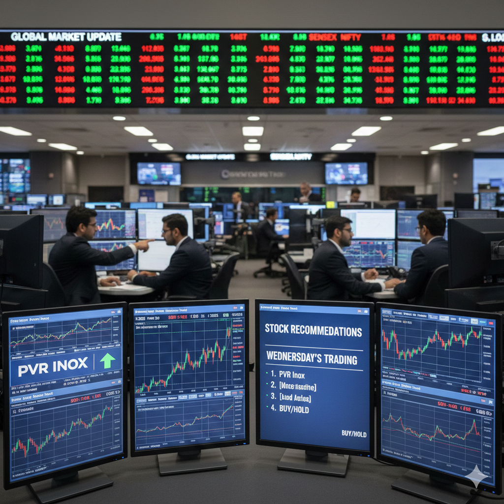 PVR Inox among four stock recommendations for Wednesday's trading session