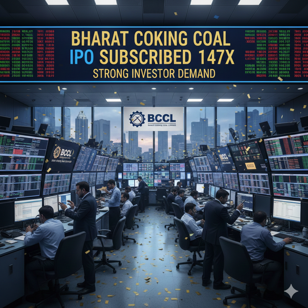 Bharat Coking Coal IPO Subscribed 147 Times on Strong Investor Demand