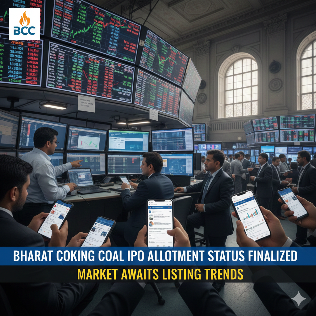 Bharat Coking Coal IPO Allotment Status Finalized as Market Awaits Listing Trends