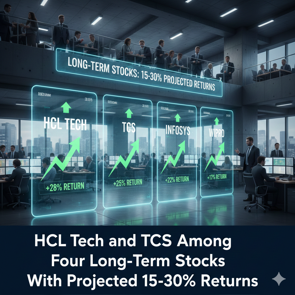 HCL Tech and TCS Among Four Long-Term Stocks With Projected 15-30% Returns