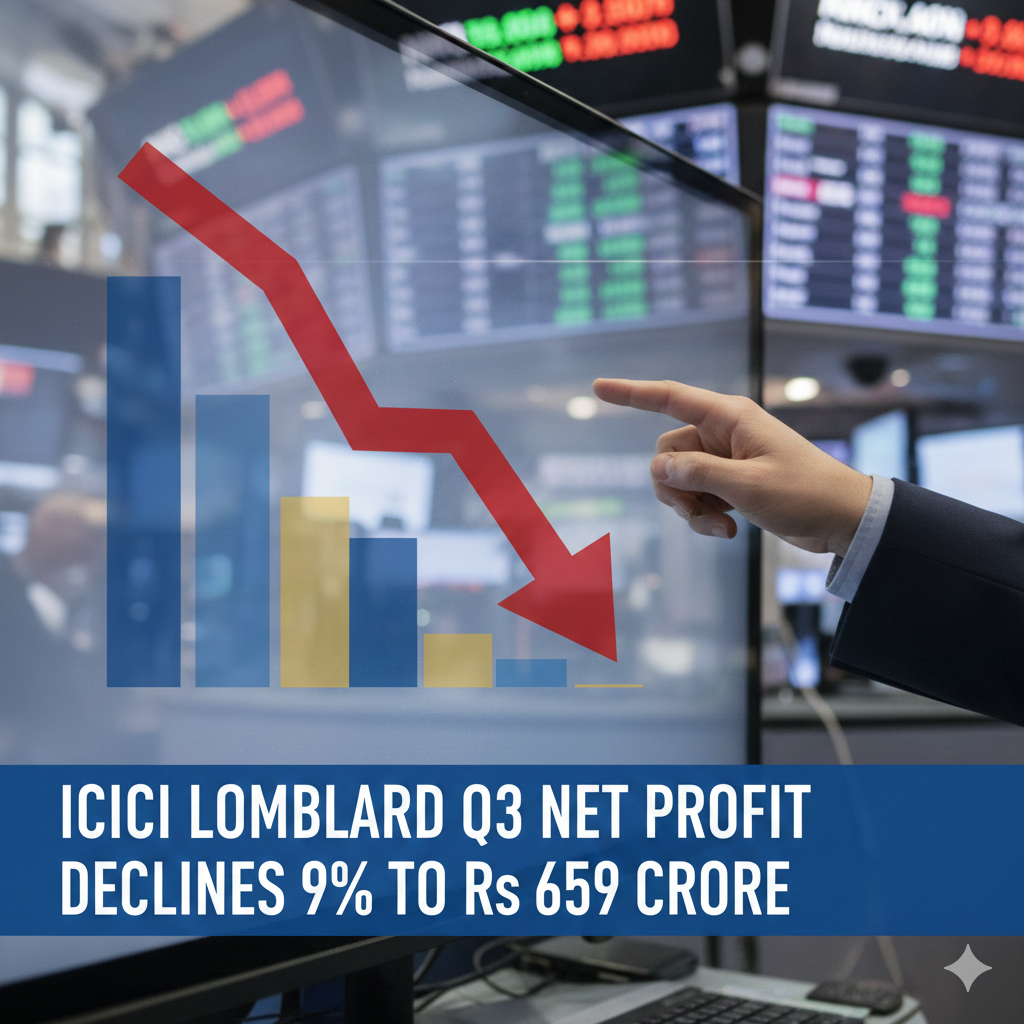 ICICI Lombard Q3 Net Profit Declines 9% to Rs 659 Crore