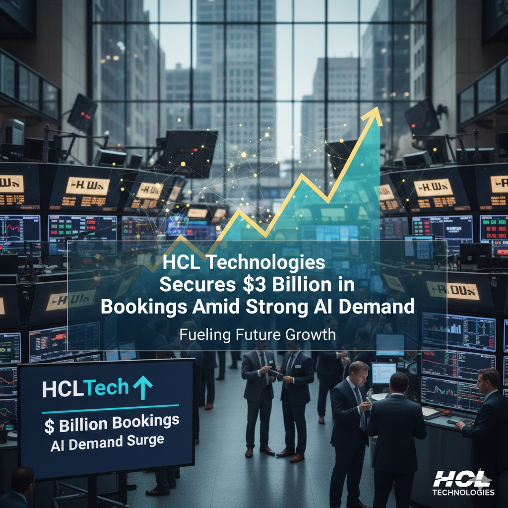 HCL Technologies Secures $3 Billion in Bookings Amid Strong AI Demand