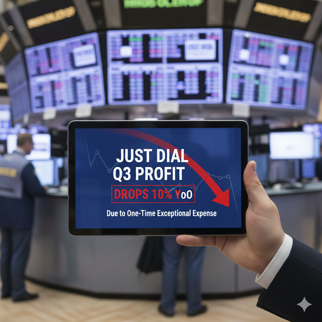 Just Dial Q3 Profit Drops 10% YoY Due to One-Time Exceptional Expense