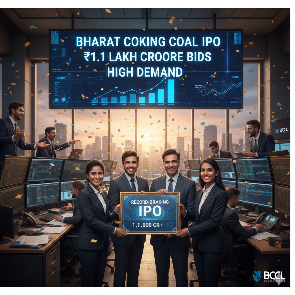 Bharat Coking Coal IPO Receives Over ₹1.1 Lakh Crore Bids Amid High Demand