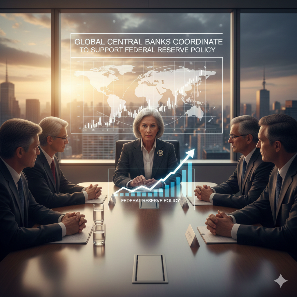 Global Central Banks Coordinate Efforts to Support Federal Reserve Policy