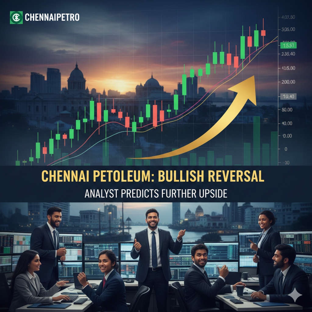 Chennai Petroleum Stock Signals Bullish Reversal as Analyst Predicts Further Upside