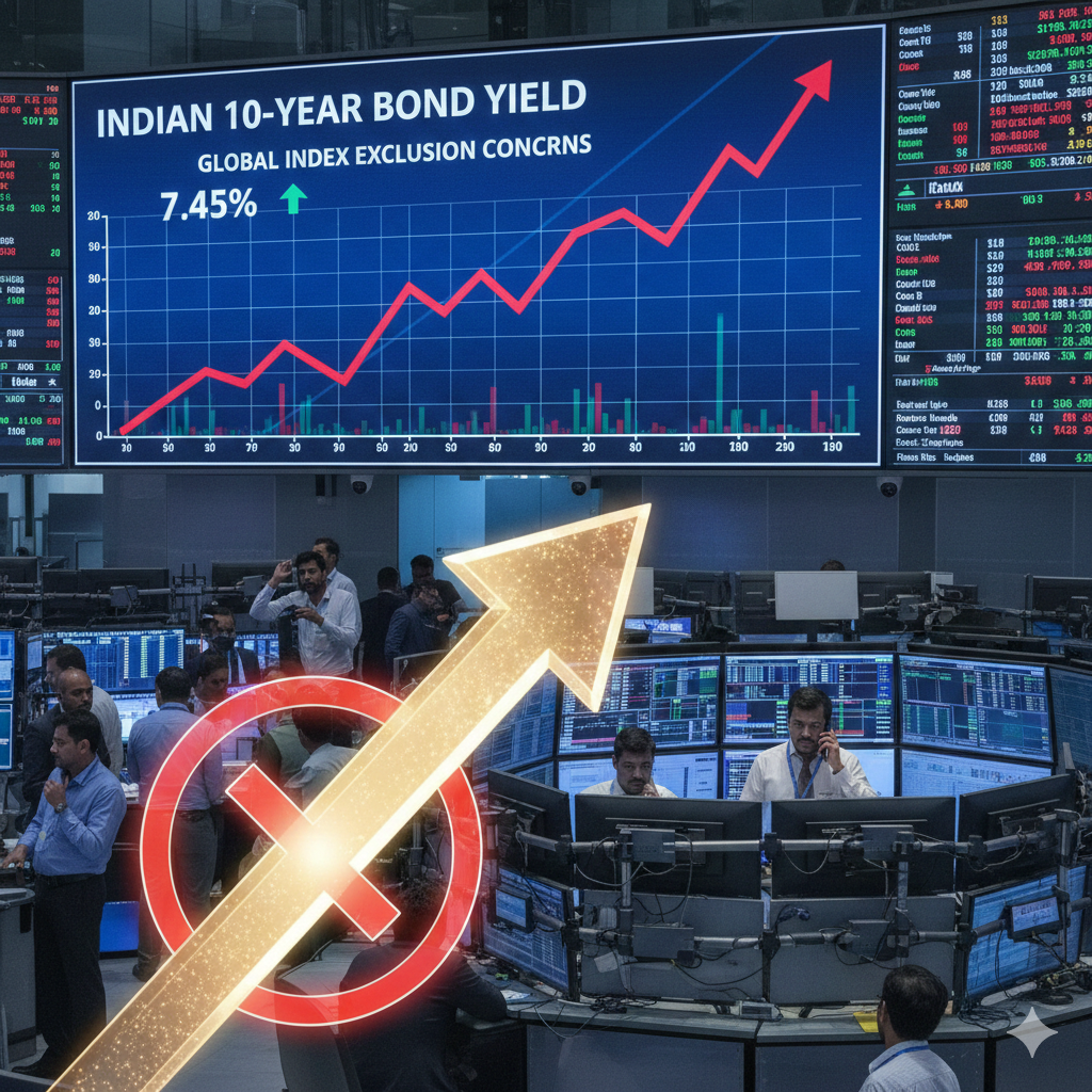 Indian Bond Yields Rise on Persistent Global Index Exclusion Concerns