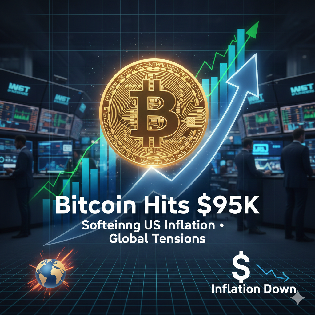 Bitcoin Hits $95K Amid Softening US Inflation and Global Tensions