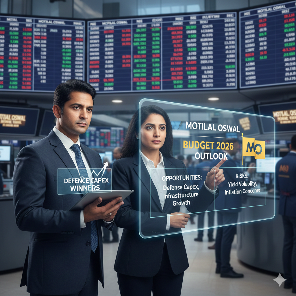Motilal Oswal flags defence capex winners and yield risks ahead of Budget 2026.