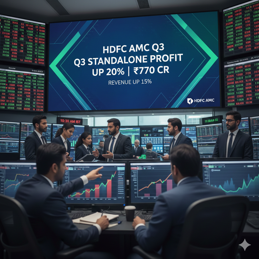 HDFC AMC Q3 standalone profit rises 20% to Rs 770 crore; revenue up 15%.