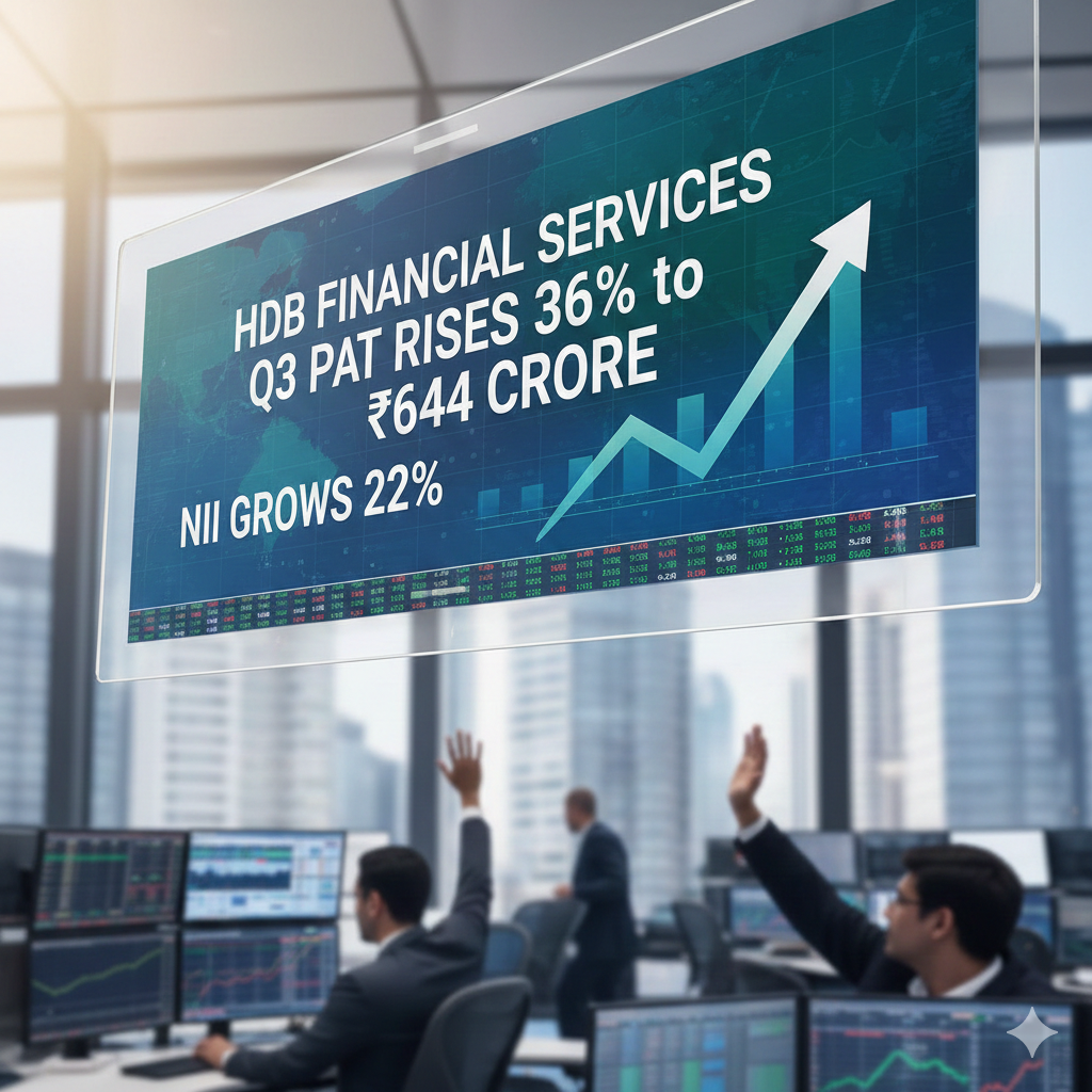 HDB Financial Services Q3 PAT Rises 36% to ₹644 Crore as NII Grows 22%