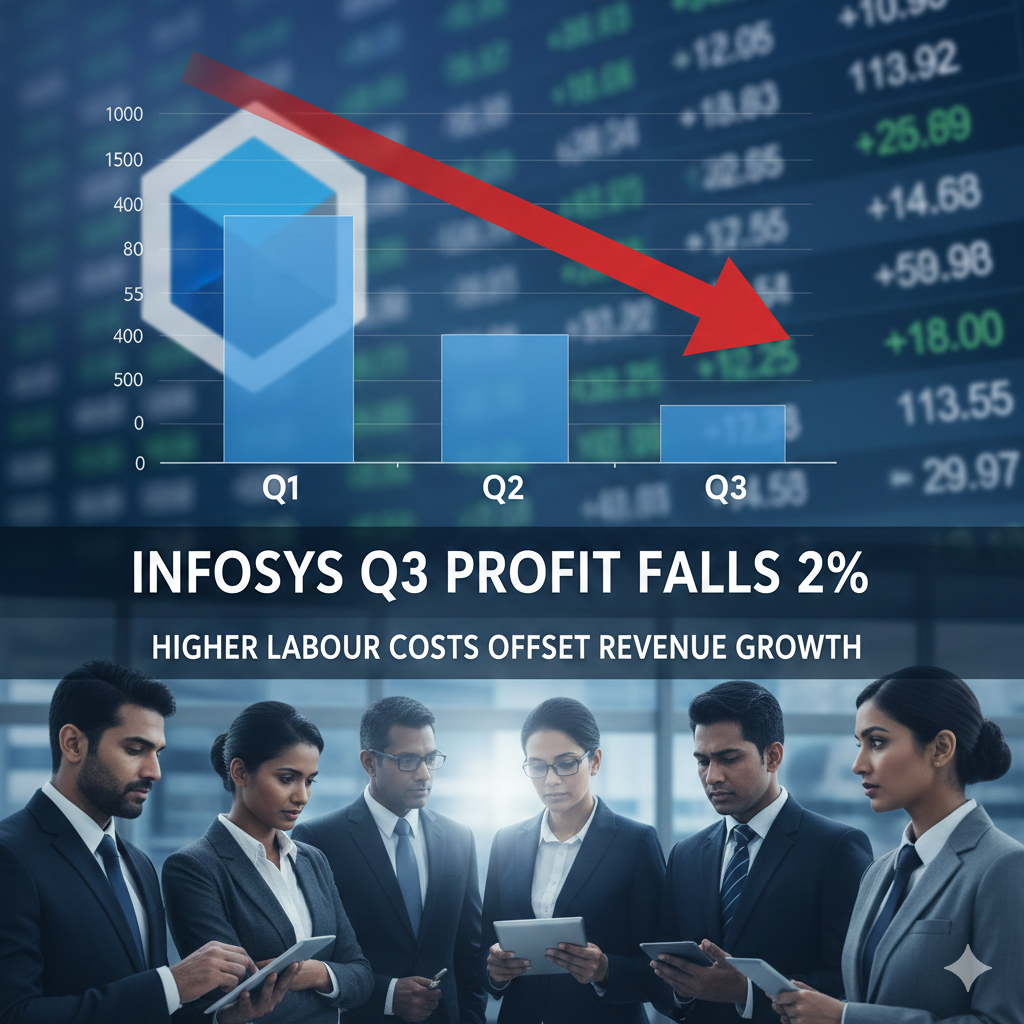 Infosys Q3 Profit Falls 2% as Higher Labour Costs Offset Revenue Growth