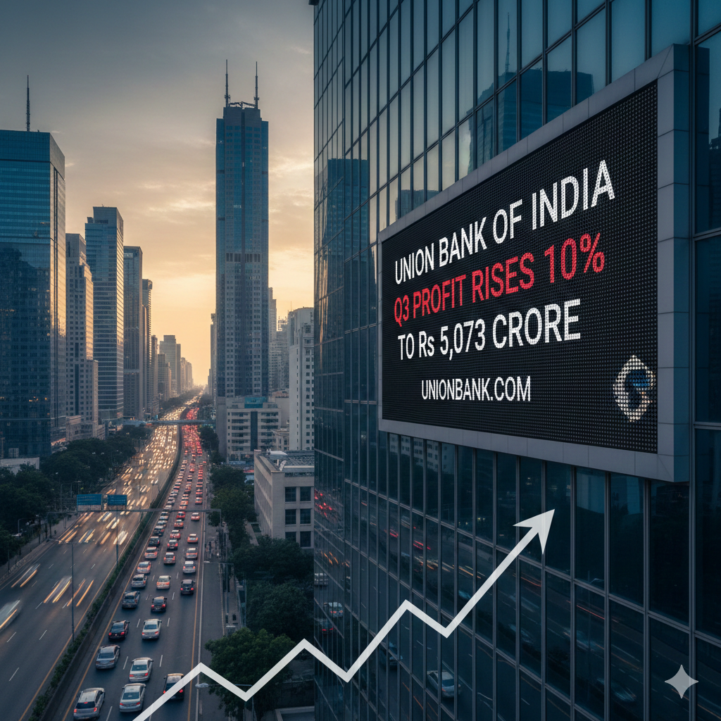 Union Bank of India Q3 Profit Rises 10% to Rs 5,073 Crore