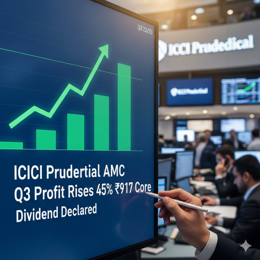 ICICI Prudential AMC Q3 Profit Rises 45% to ₹917 Crore; Dividend Declared