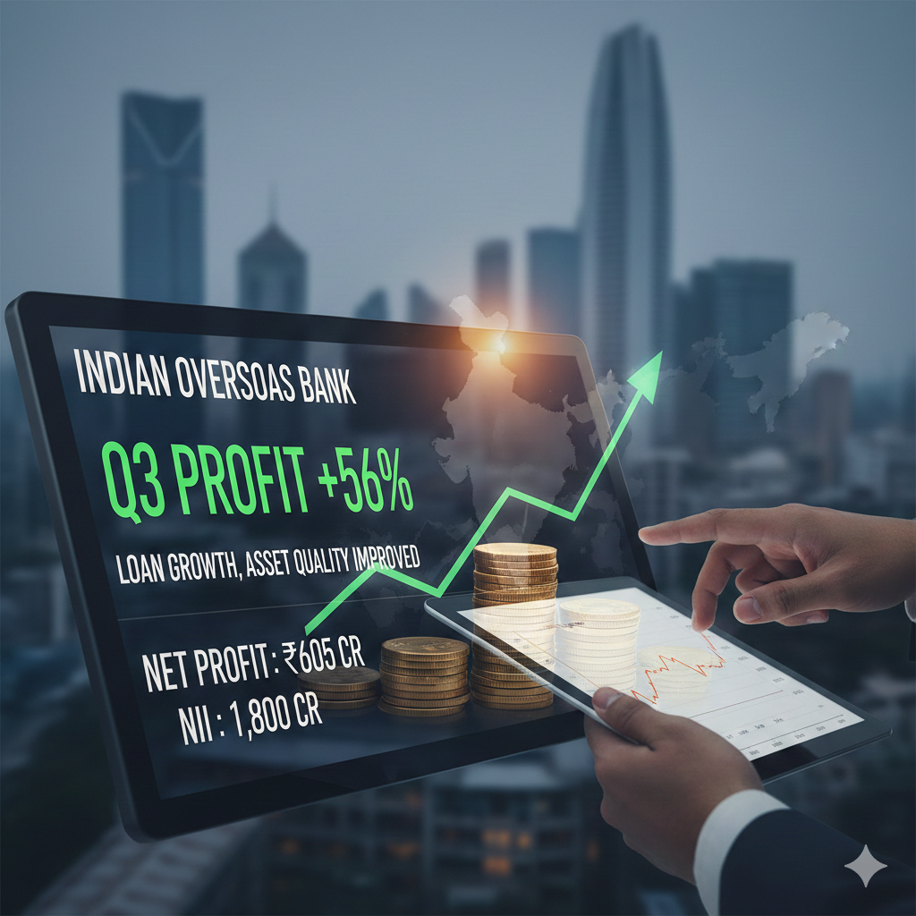 Indian Overseas Bank Q3 profit rises 56% amid loan growth, improved asset quality