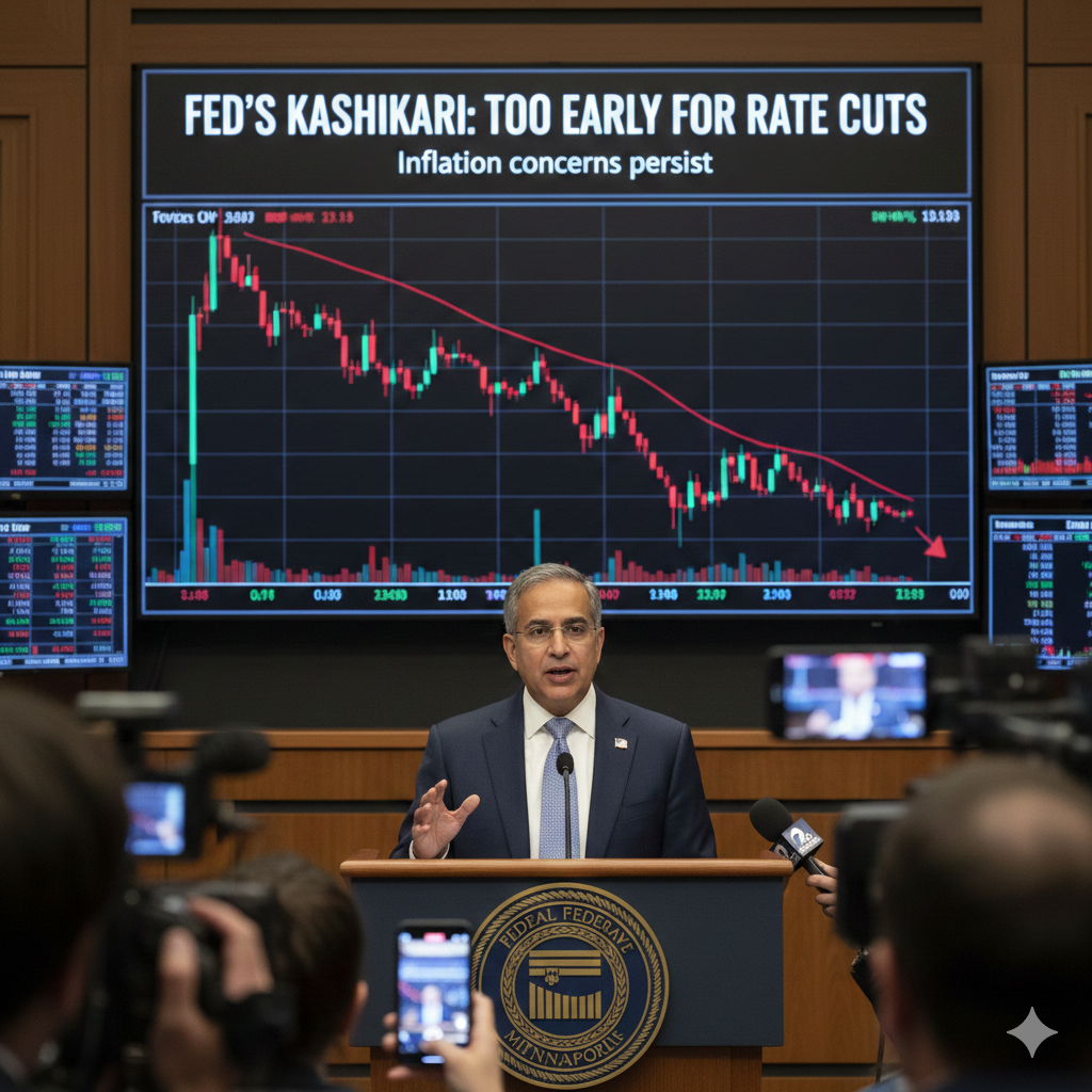 Fed’s Kashkari states it is too early to consider interest rate cuts