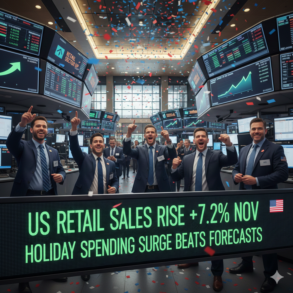US Retail Sales Rise in November, Beating Expectations on Holiday Spending