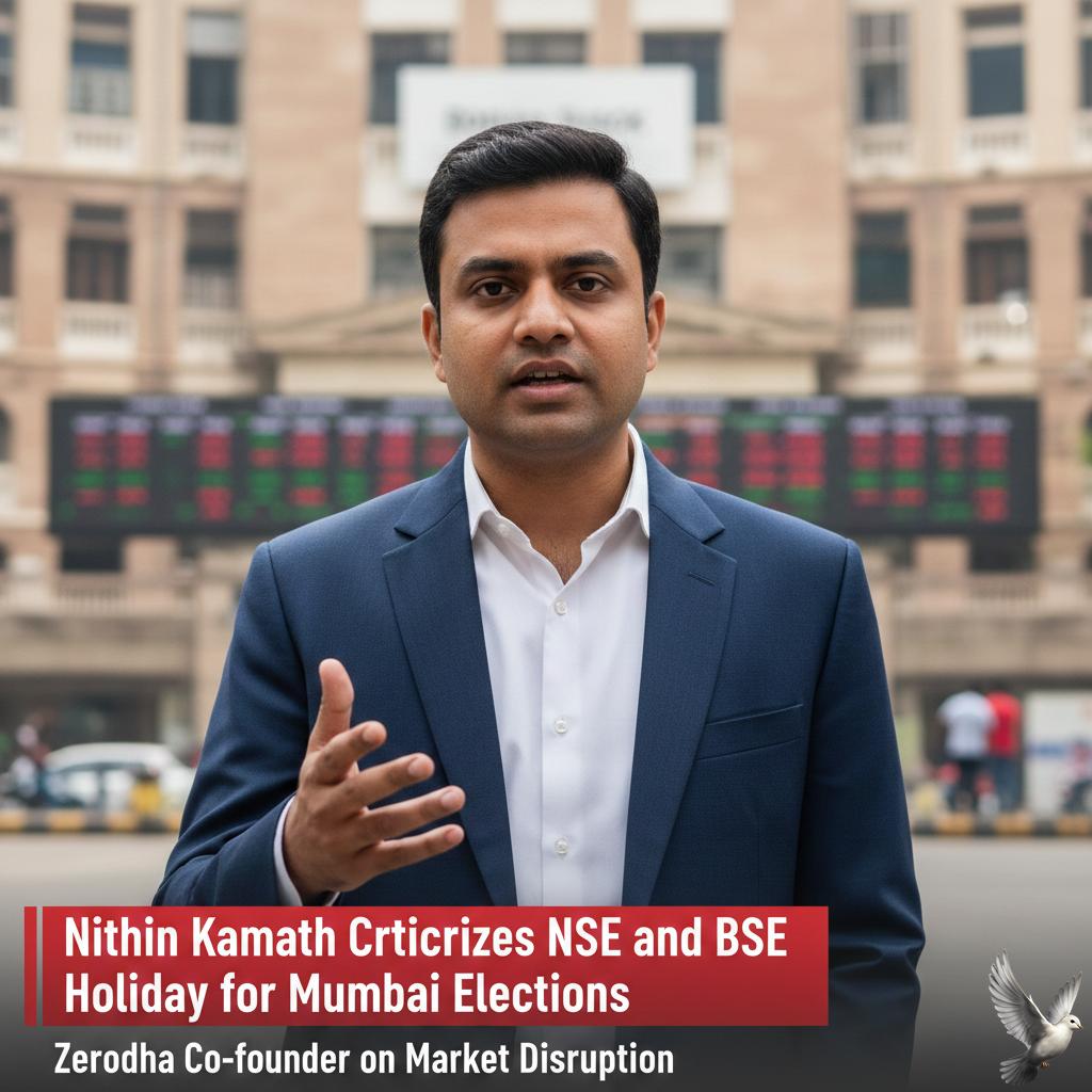 Zerodha’s Nithin Kamath Criticizes NSE and BSE Holiday for Mumbai Elections