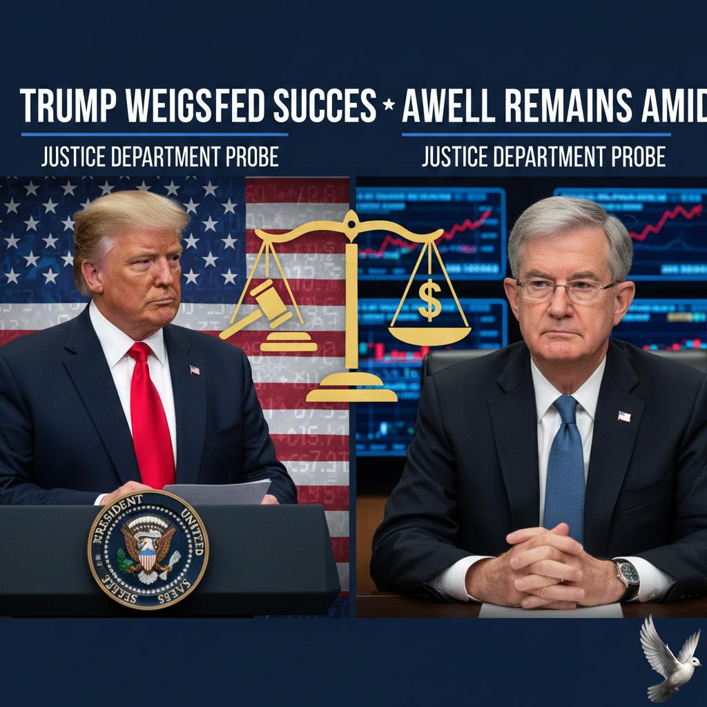 Trump Weighs Fed Successor as Powell Remains Amid Justice Department Probe