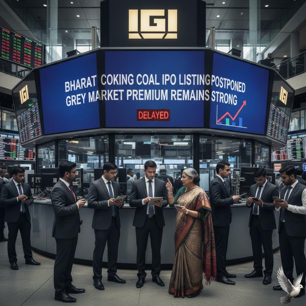Bharat Coking Coal IPO Listing Postponed; Grey Market Premium Remains Strong