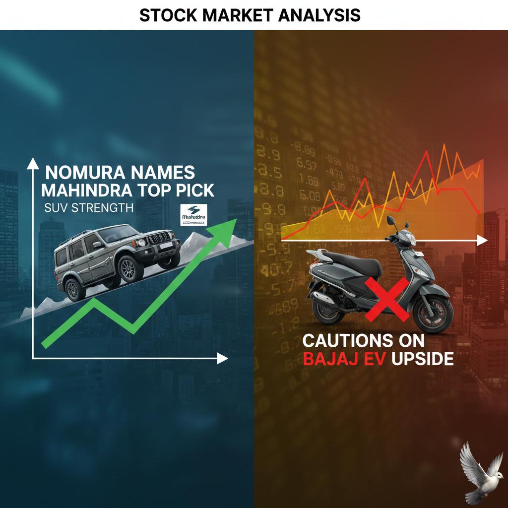 Nomura Names Mahindra Top Pick on SUV Strength, Cautions on Bajaj EV Upside