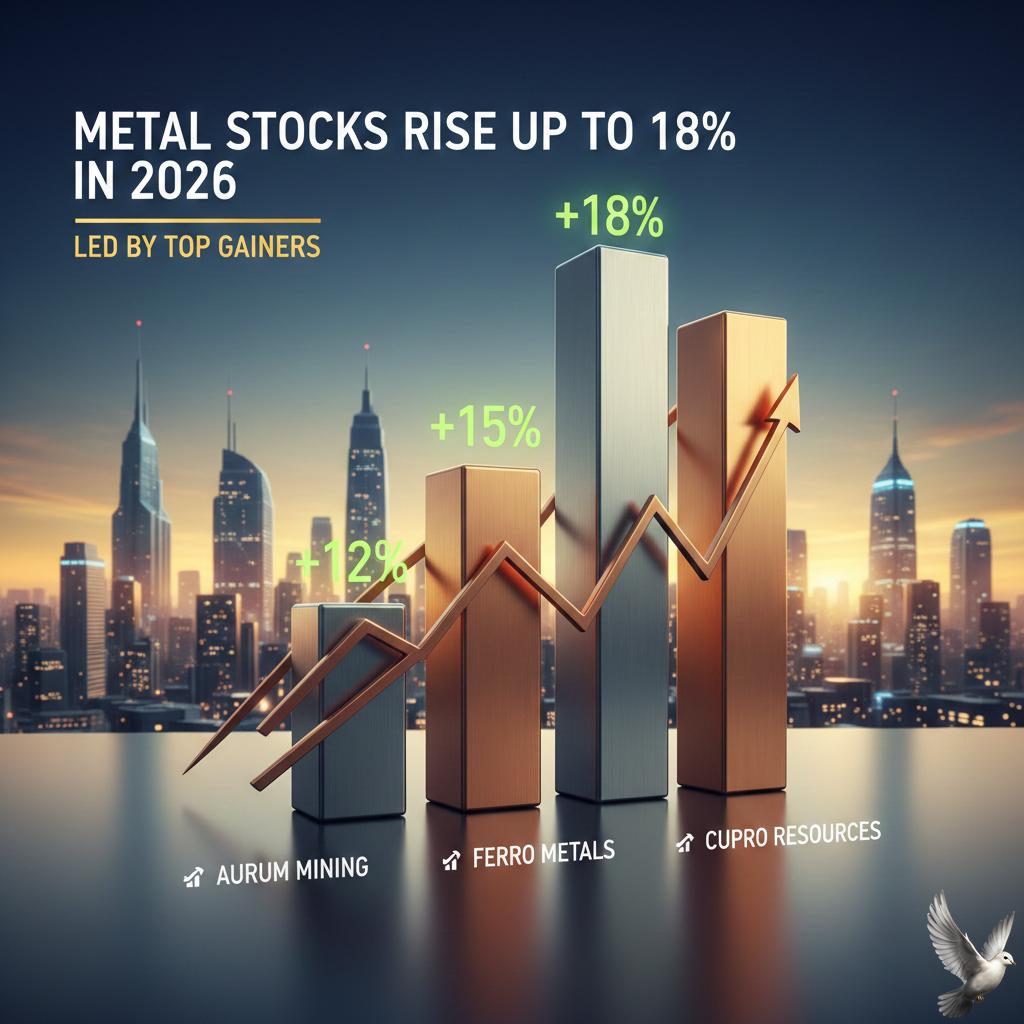 Metal Stocks Rise Up to 18% in 2026 Led by Top Gainers