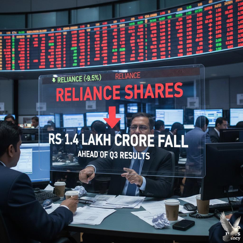 Reliance Shares Fall Rs 1.4 Lakh Crore Ahead of Q3 Results