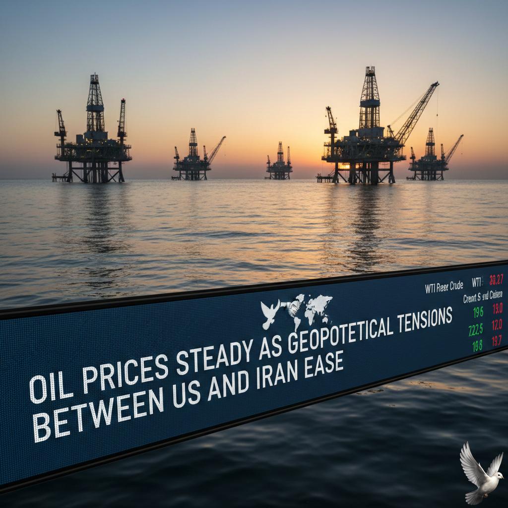 Oil Prices Steady as Geopolitical Tensions Between US and Iran Ease