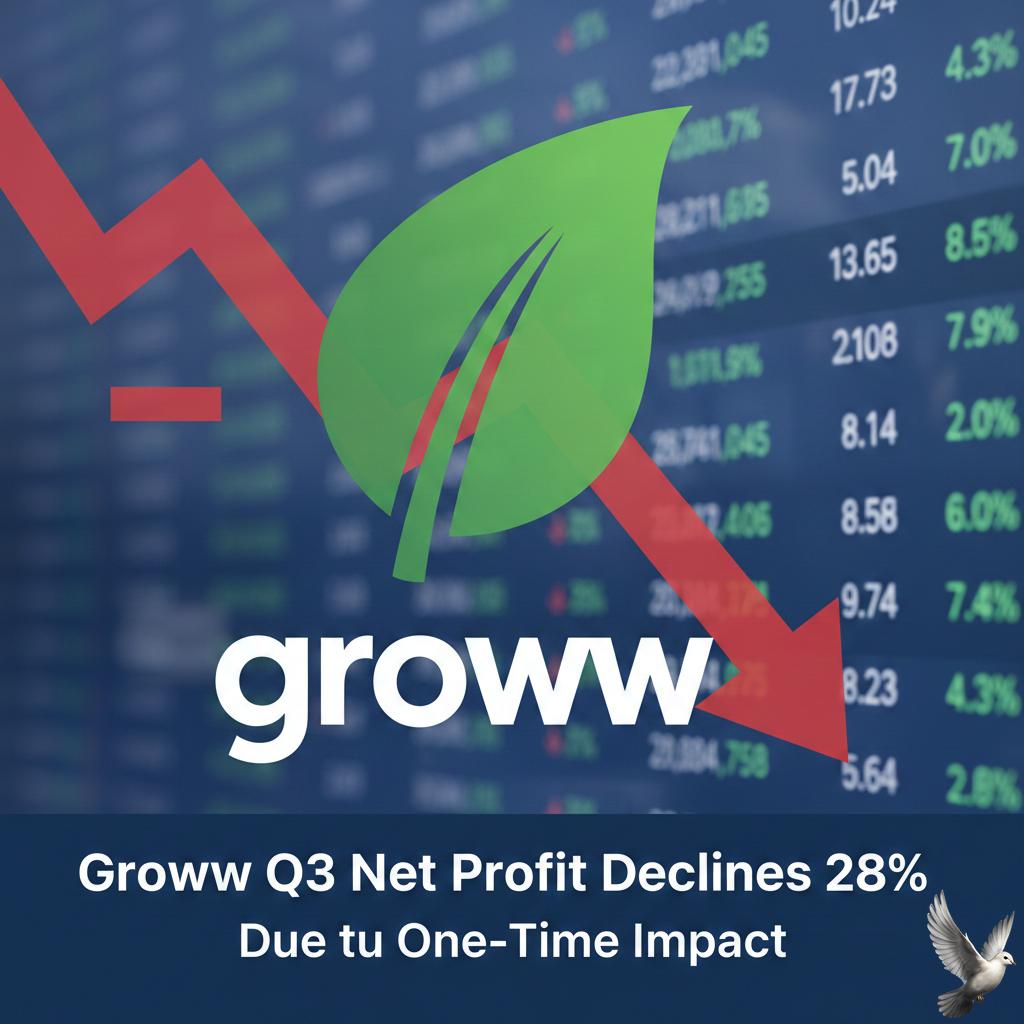 Groww Q3 Net Profit Declines 28% Due to One-Time Impact