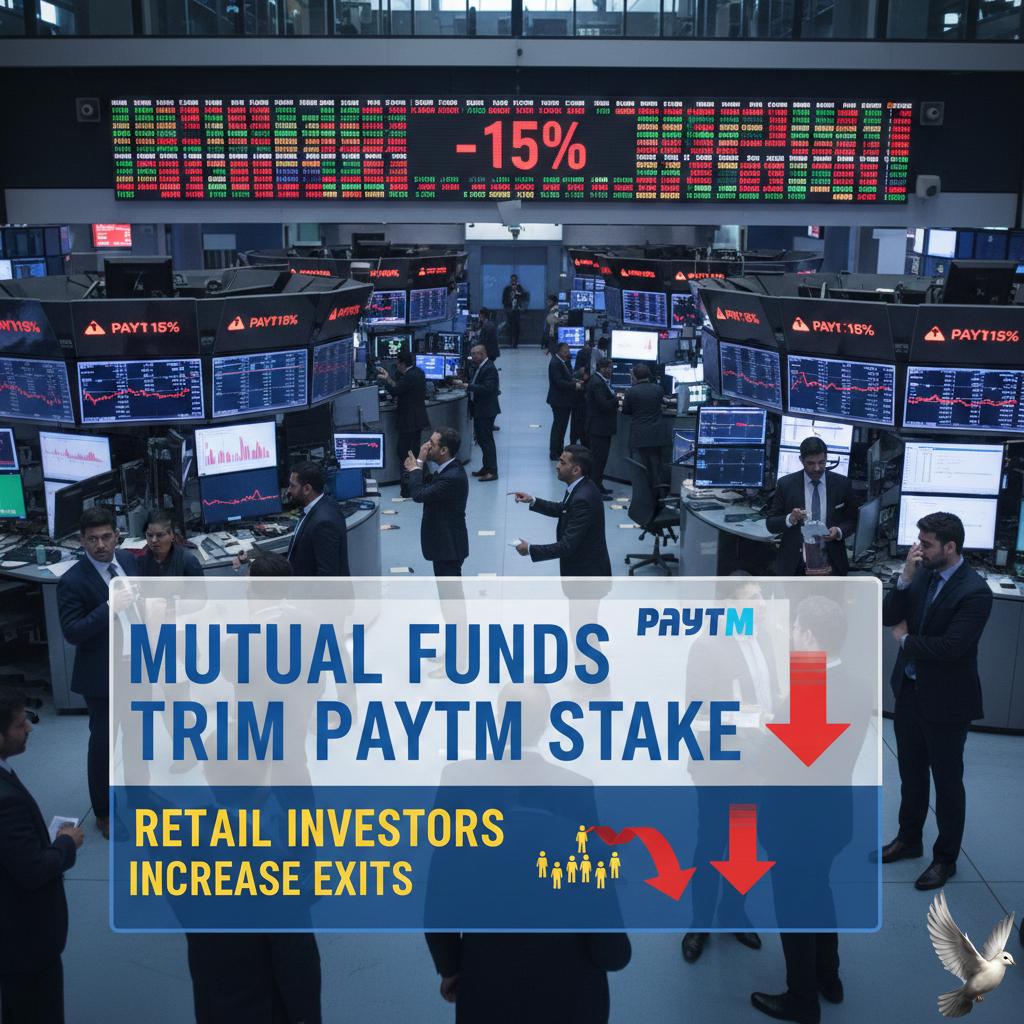Mutual Funds Trim Paytm Stake; Retail Investors Increase Exits.
