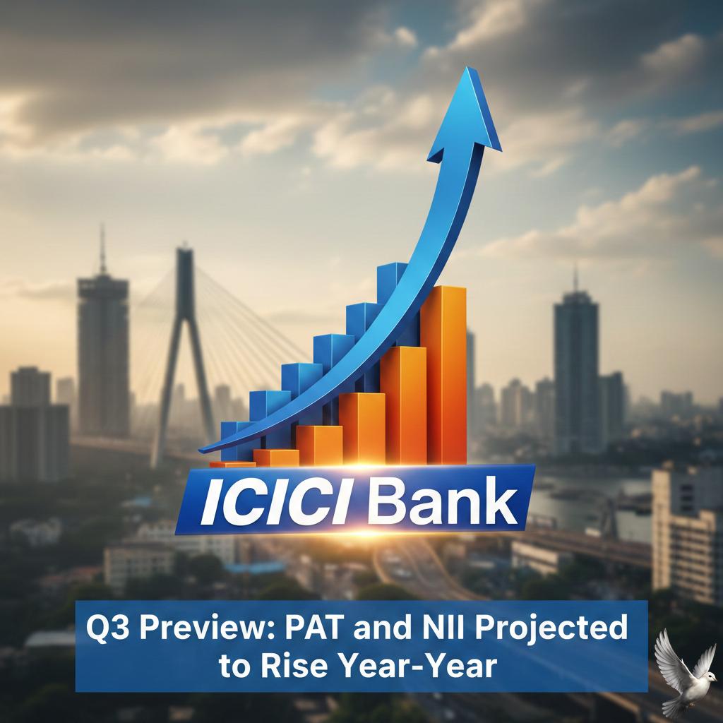 ICICI Bank Q3 Preview: PAT and NII Projected to Rise Year-over-Year