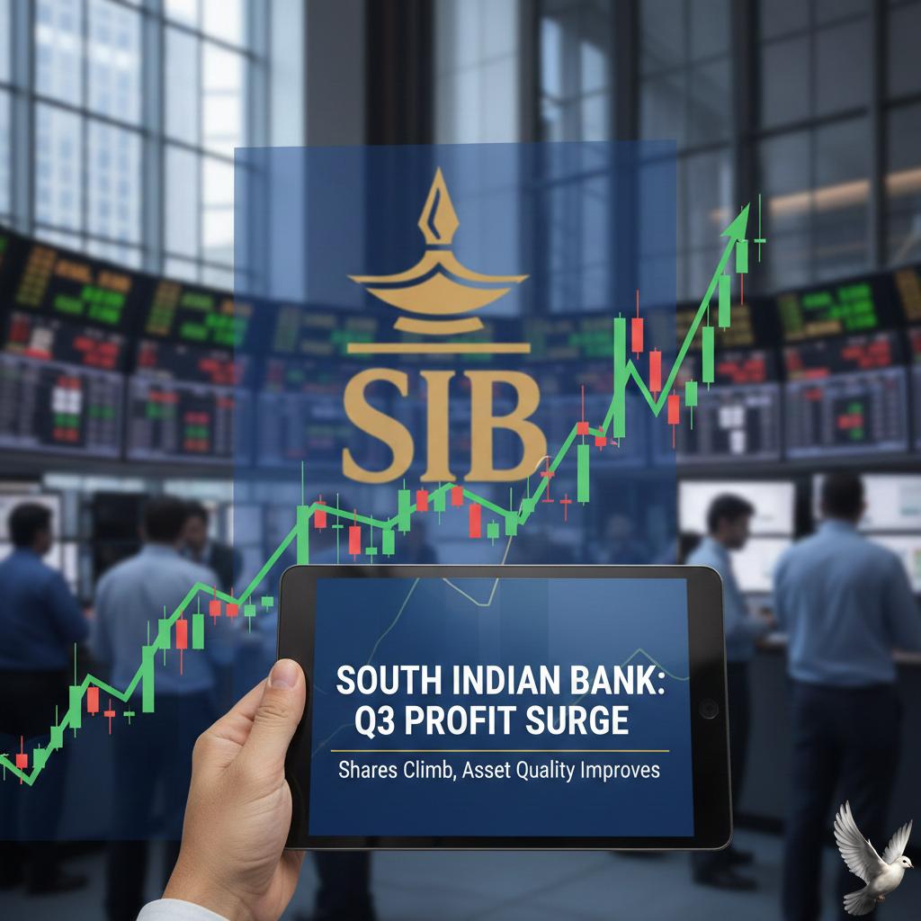 South Indian Bank shares climb after Q3 profit growth, improved asset quality