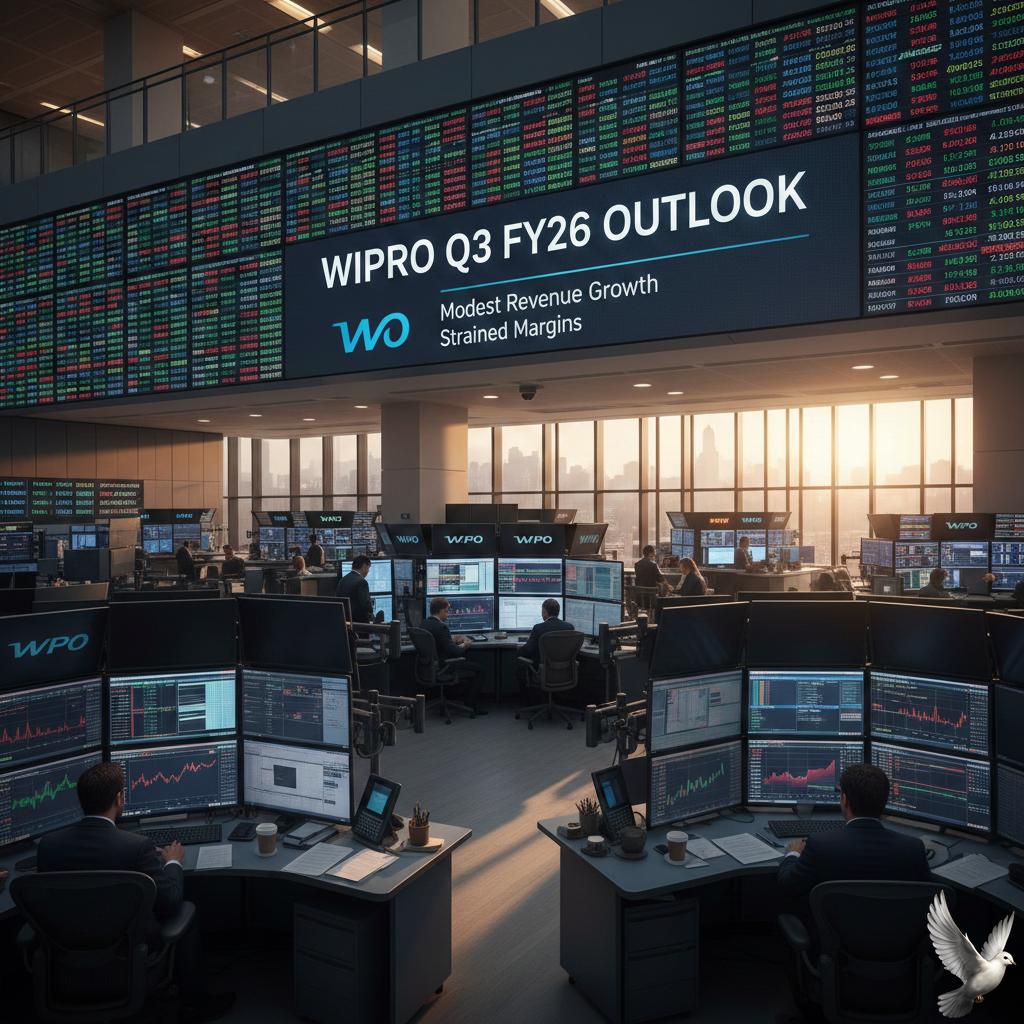 Wipro Q3 FY26 outlook projects modest revenue growth, strained margins.