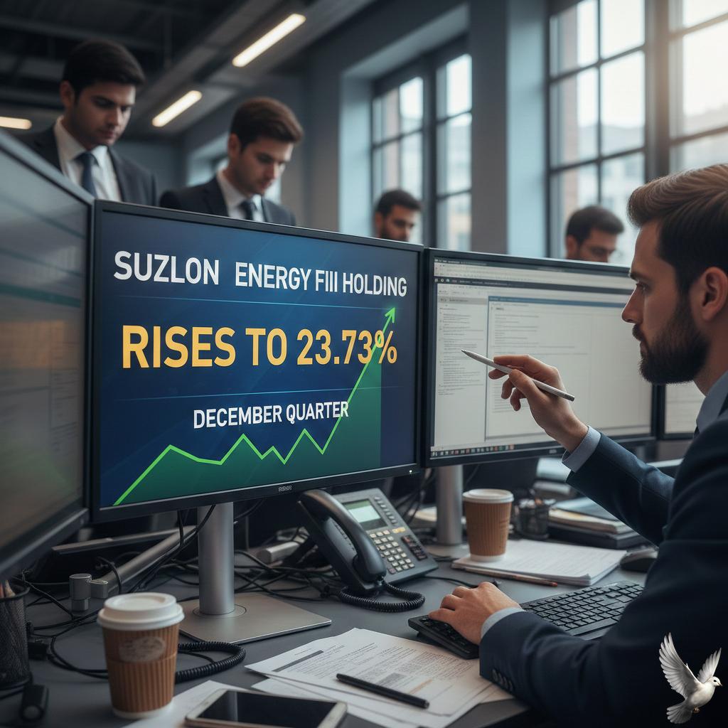 Suzlon Energy FII Holding Rises to 23.73% in December Quarter