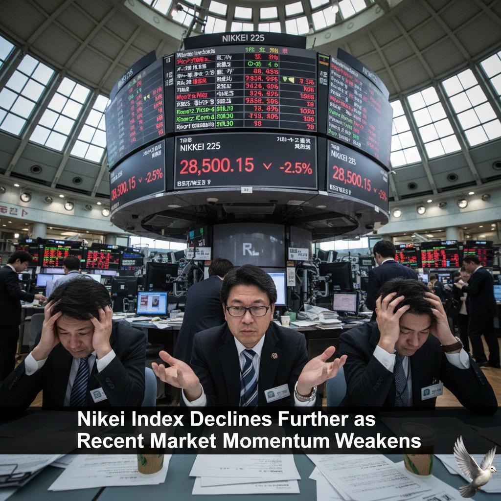 Nikkei Index Declines Further as Recent Market Momentum Weakens