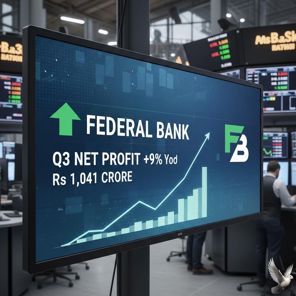 Federal Bank Q3 net profit rises 9% YoY to Rs 1,041 crore