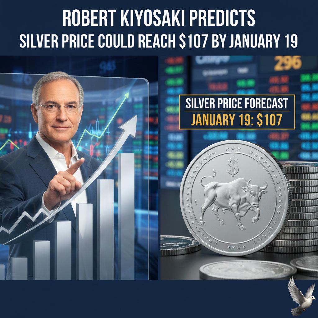 Robert Kiyosaki Predicts Silver Price Could Reach $107 by January 19