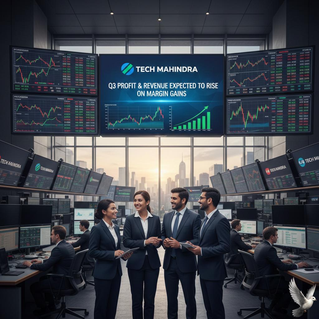 Tech Mahindra Q3 Profit and Revenue Expected to Rise on Margin Gains