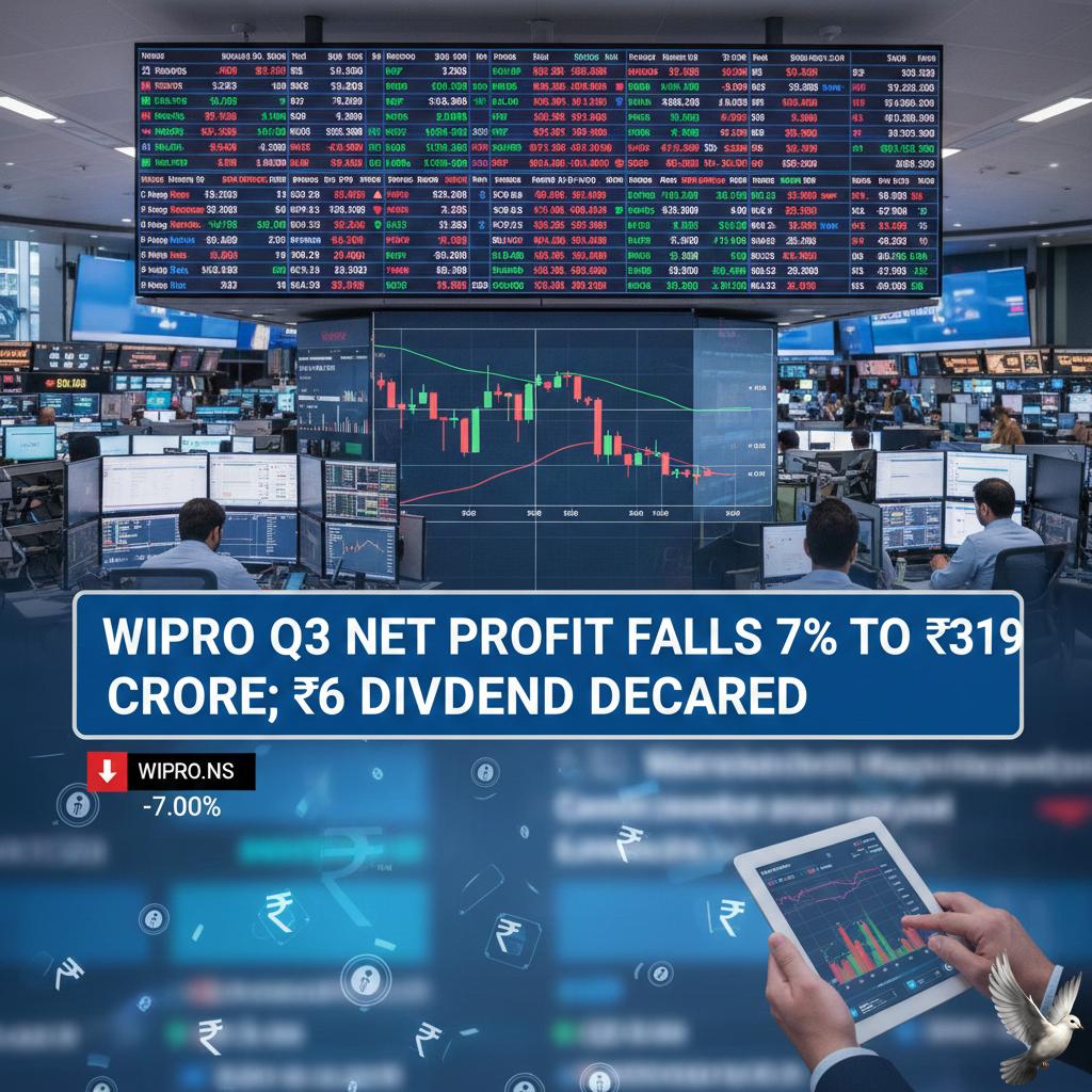 Wipro Q3 net profit falls 7% to ₹3,119 crore; ₹6 dividend declared