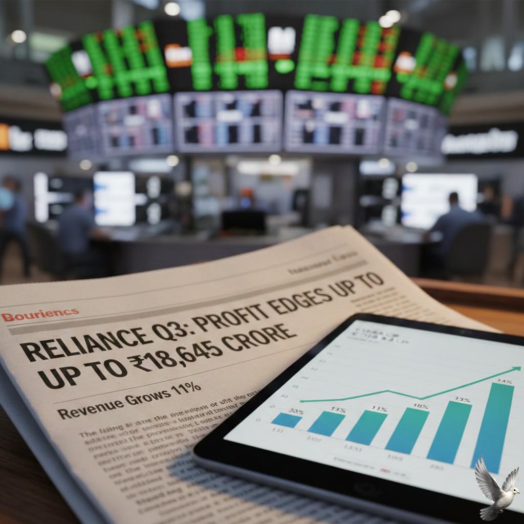 Reliance Q3: Profit Edges Up to ₹18,645 Crore as Revenue Grows 11%