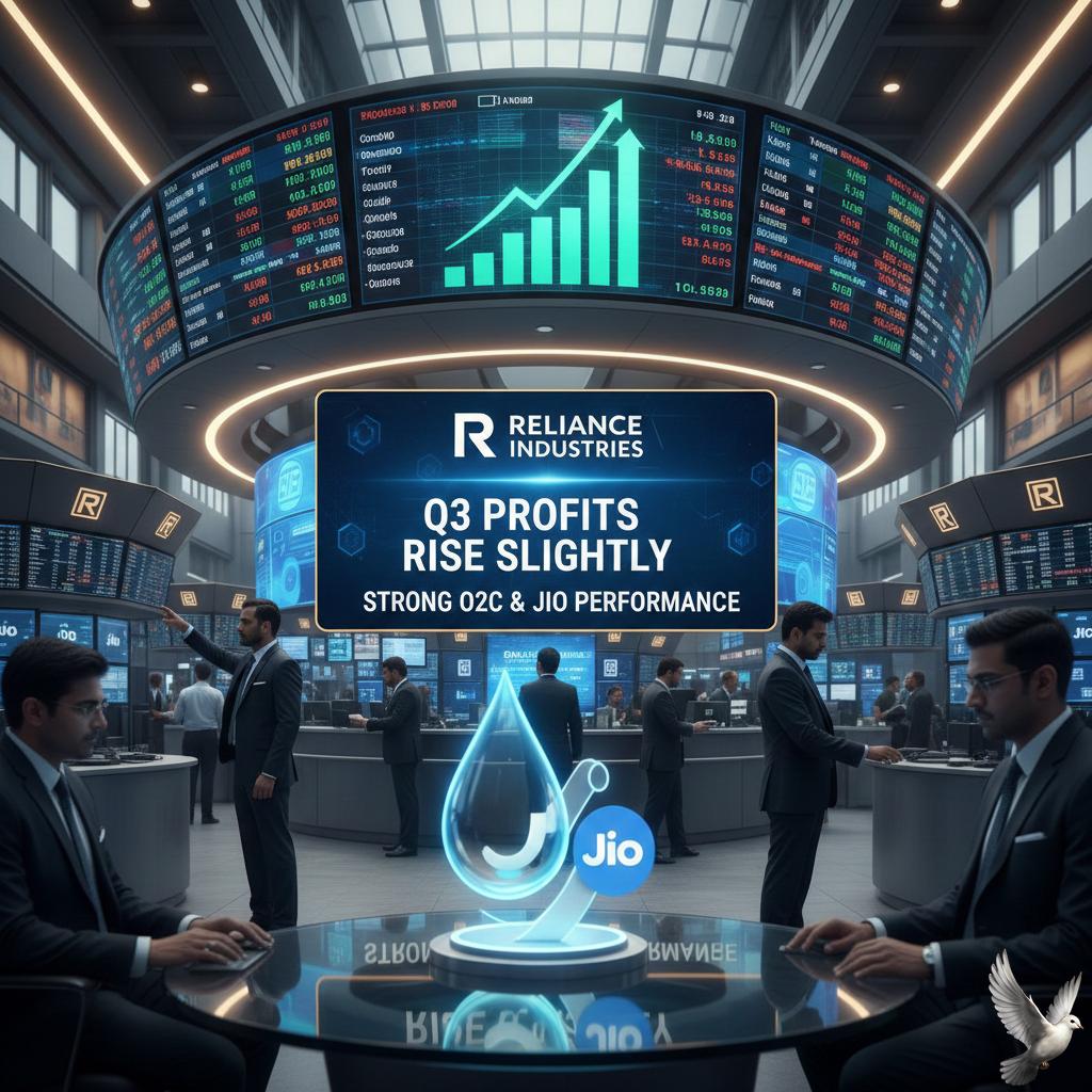 Reliance Industries Q3 Profits Rise Slightly on Strong O2C and Jio Performance
