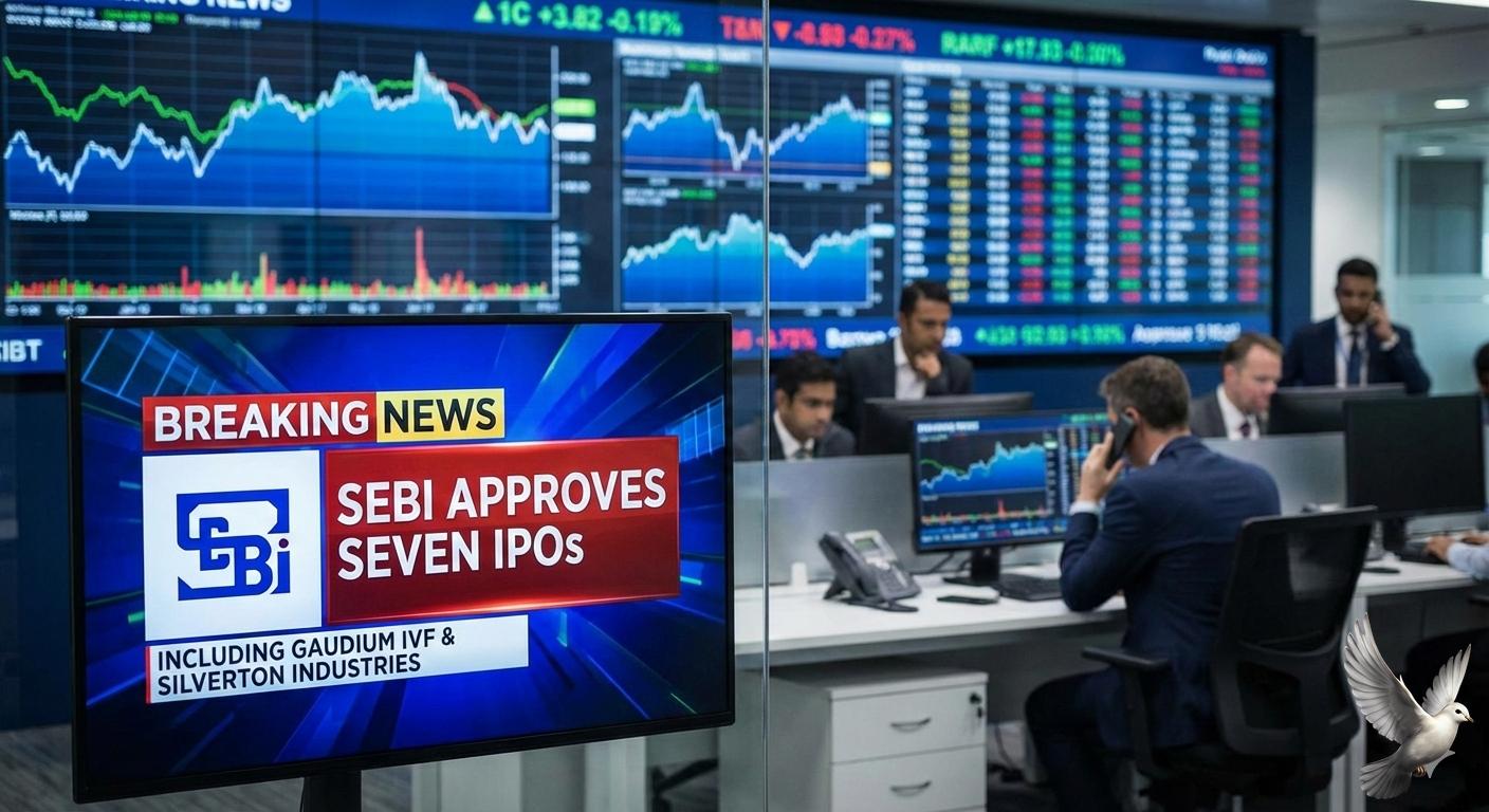Sebi approves seven IPOs, including **Gaudium IVF** and **Silverton Industries**.