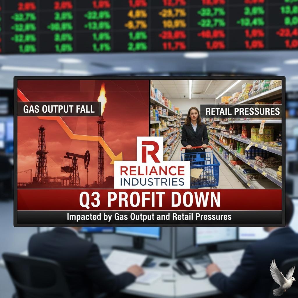Reliance Industries Q3 Profit Impacted by Gas Output and Retail Pressures
