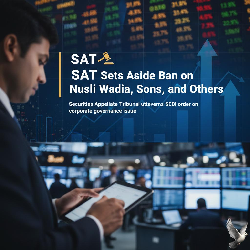 SAT Sets Aside Ban on Nusli Wadia, Sons, and Others