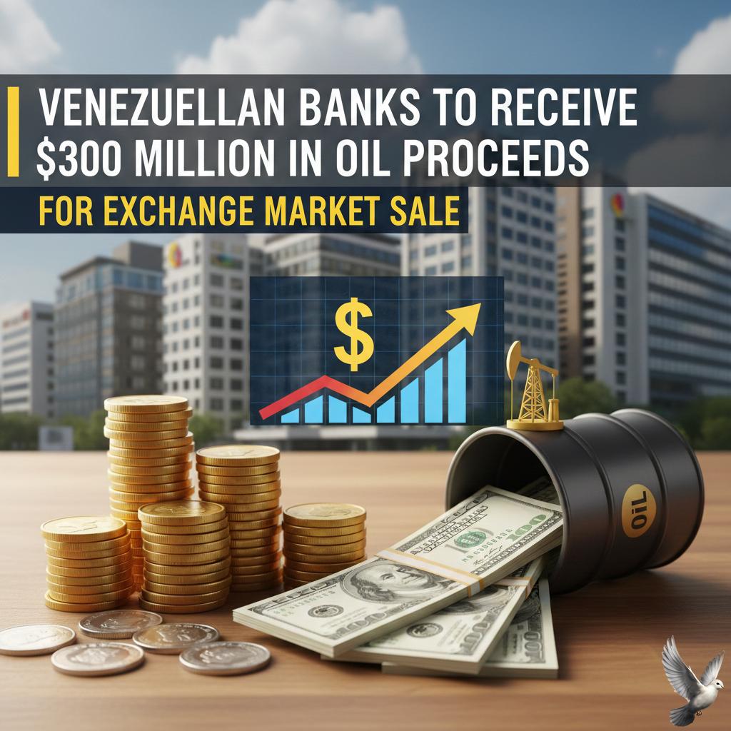 Venezuelan Banks to Receive $300 Million in Oil Proceeds for Exchange Market Sale