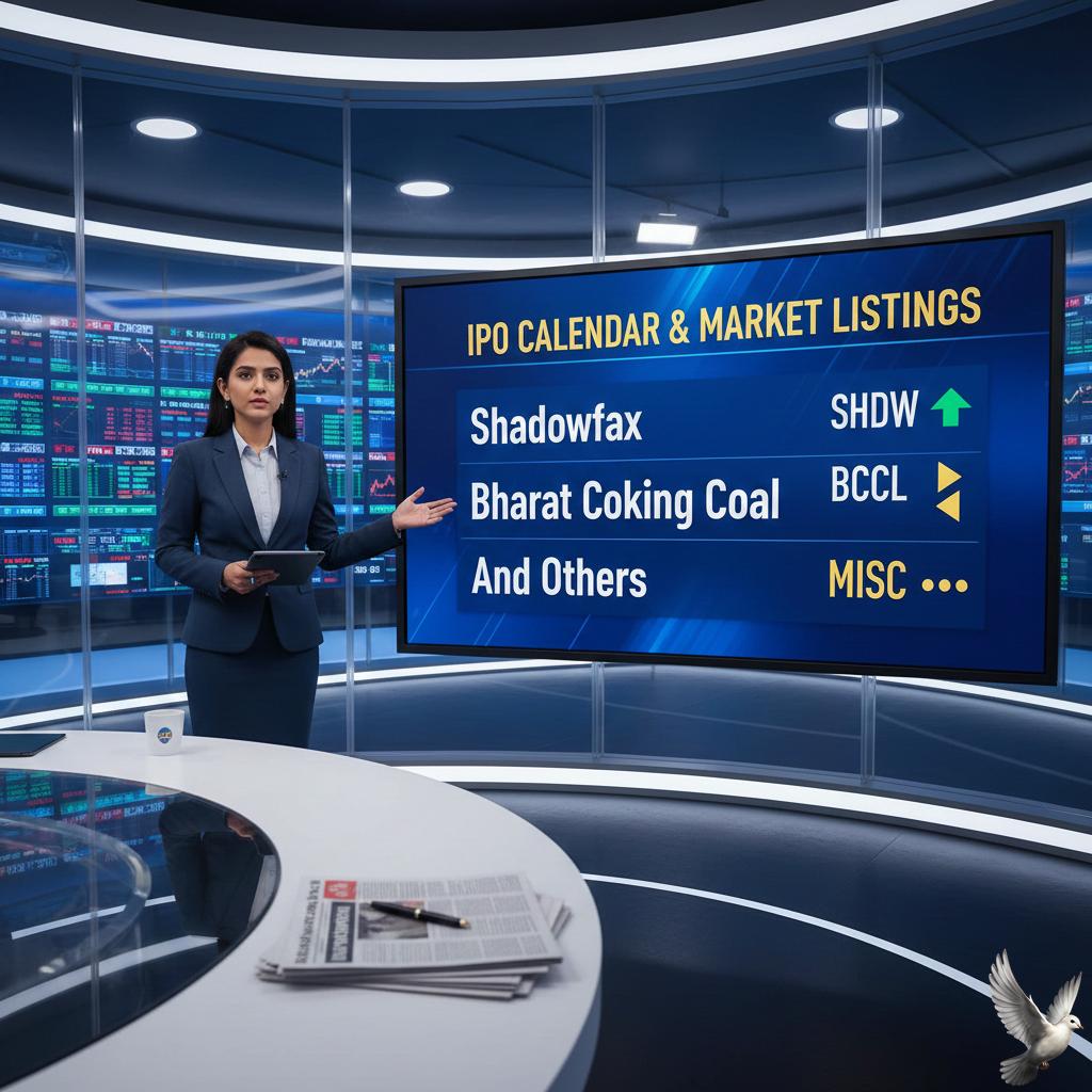 IPO Calendar and Market Listings: Shadowfax, Bharat Coking Coal, and Others
