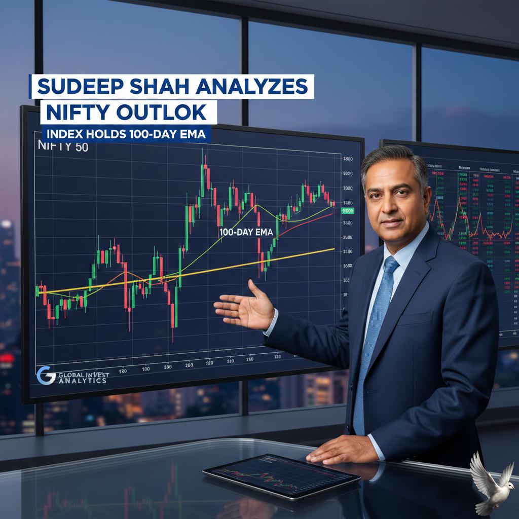 Sudeep Shah Analyzes Nifty Outlook as Index Holds 100-Day EMA