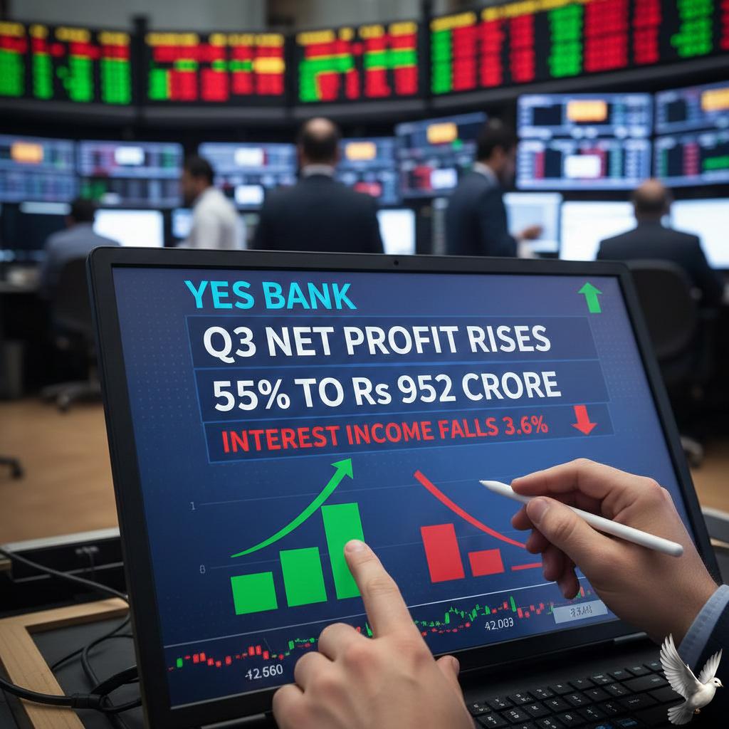 Yes Bank Q3 Net Profit Rises 55% to Rs 952 Crore, Interest Income Falls 3.6%